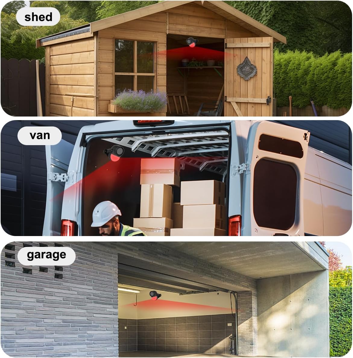 Thumbnail 6 de Garage Shed Alarm with Remote (2 Remotes) – 125dB, 328ft Range, Battery Powered