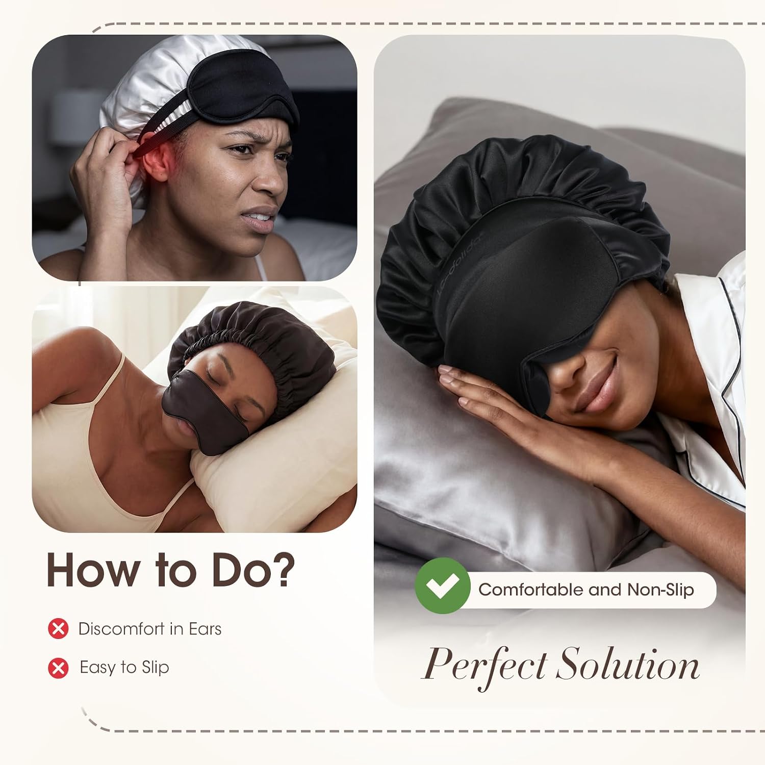 Thumbnail 2 de LC-dolida Satin Sleep Bonnet