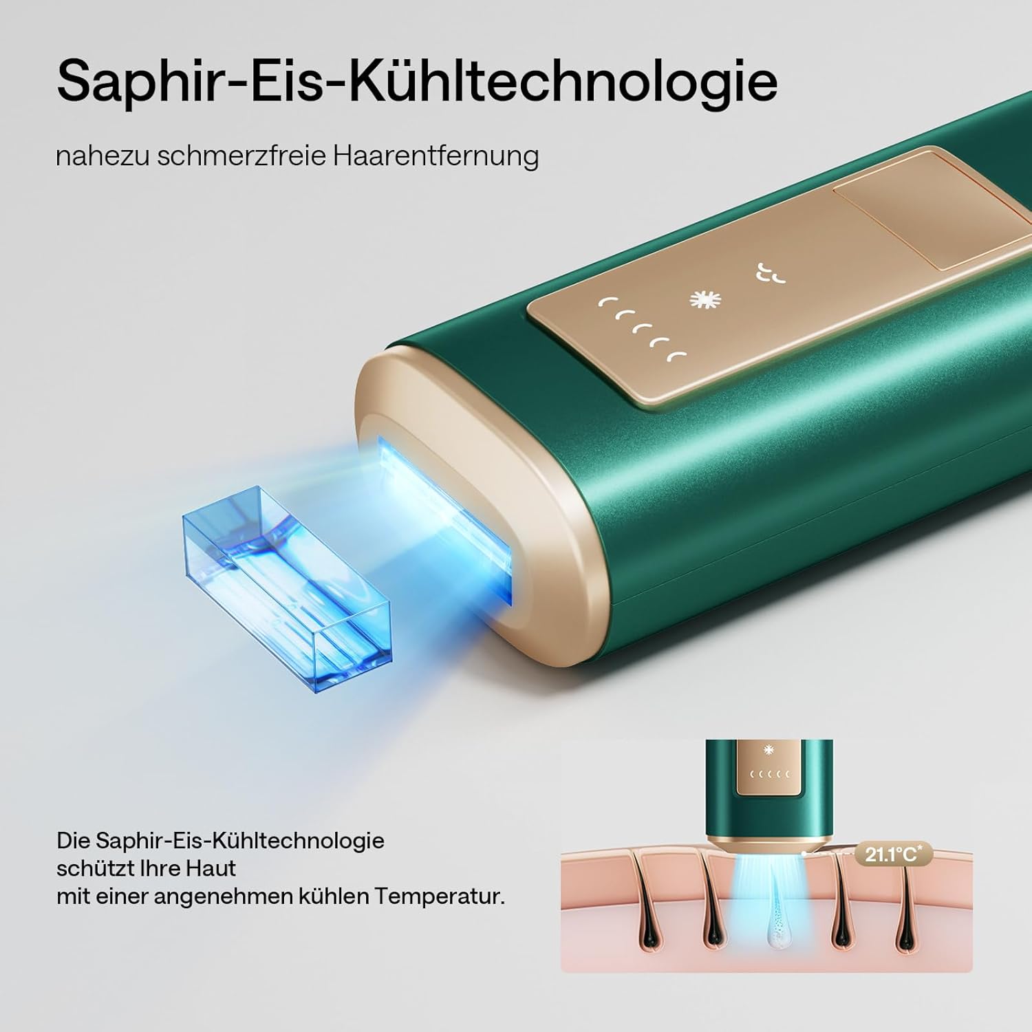 Thumbnail 2 de Ulike Air 2 IPL Haarentfernung – sanfte, nahezu schmerzfreie Skalierung für Körper und Gesicht