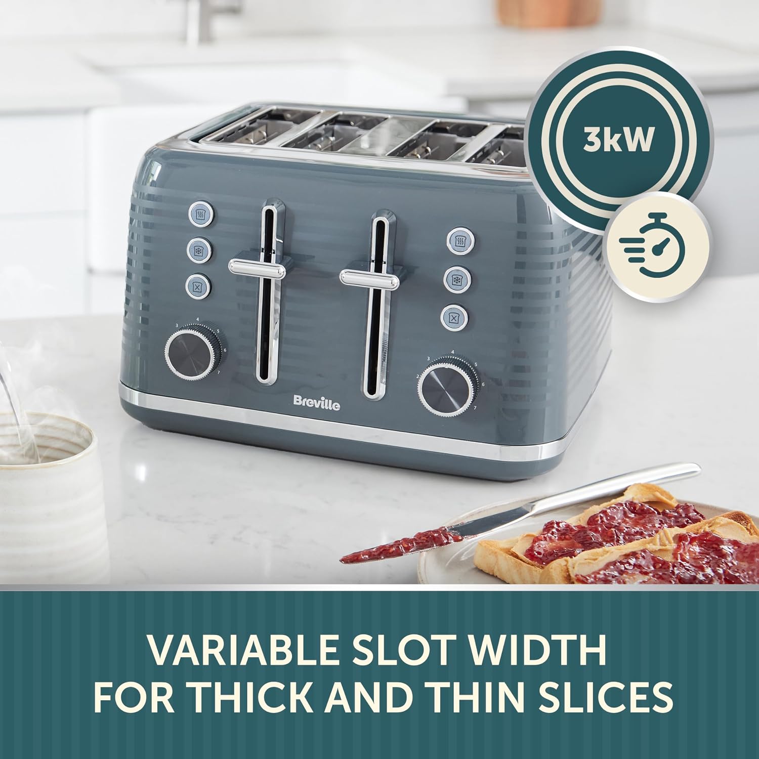 Detalle 2 de Breville Zen 4 Slice Toaster 4-slice 🍞