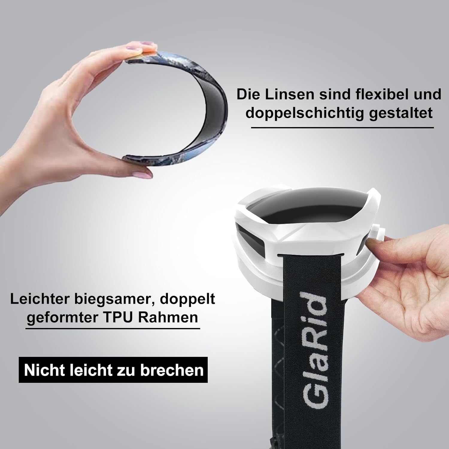 Detalle 1 de GlaRid Snowboard-Skibrille 100 Prozent UV400