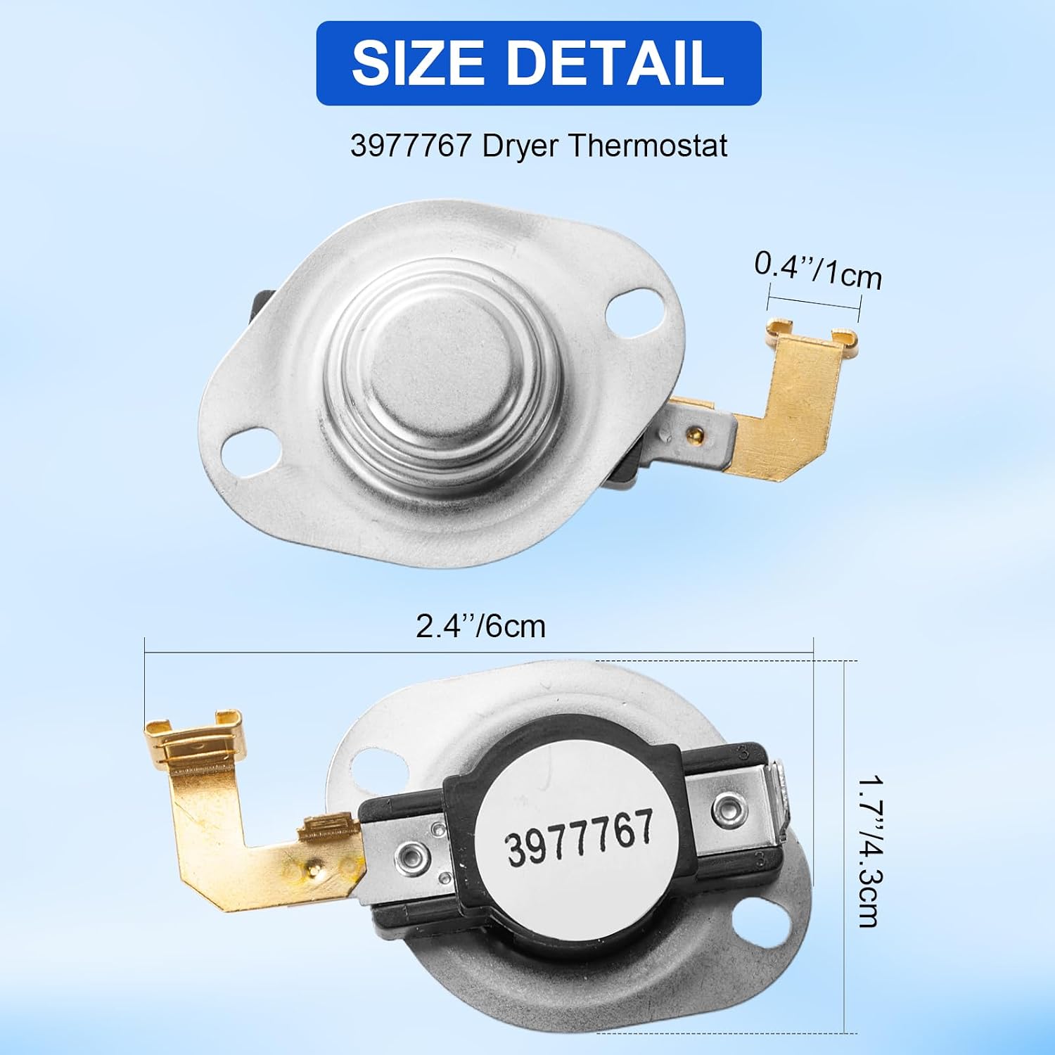 Thumbnail 6 de Catilon 3977767 Dryer Thermostat Kit, 6 High-Limit Thermostats