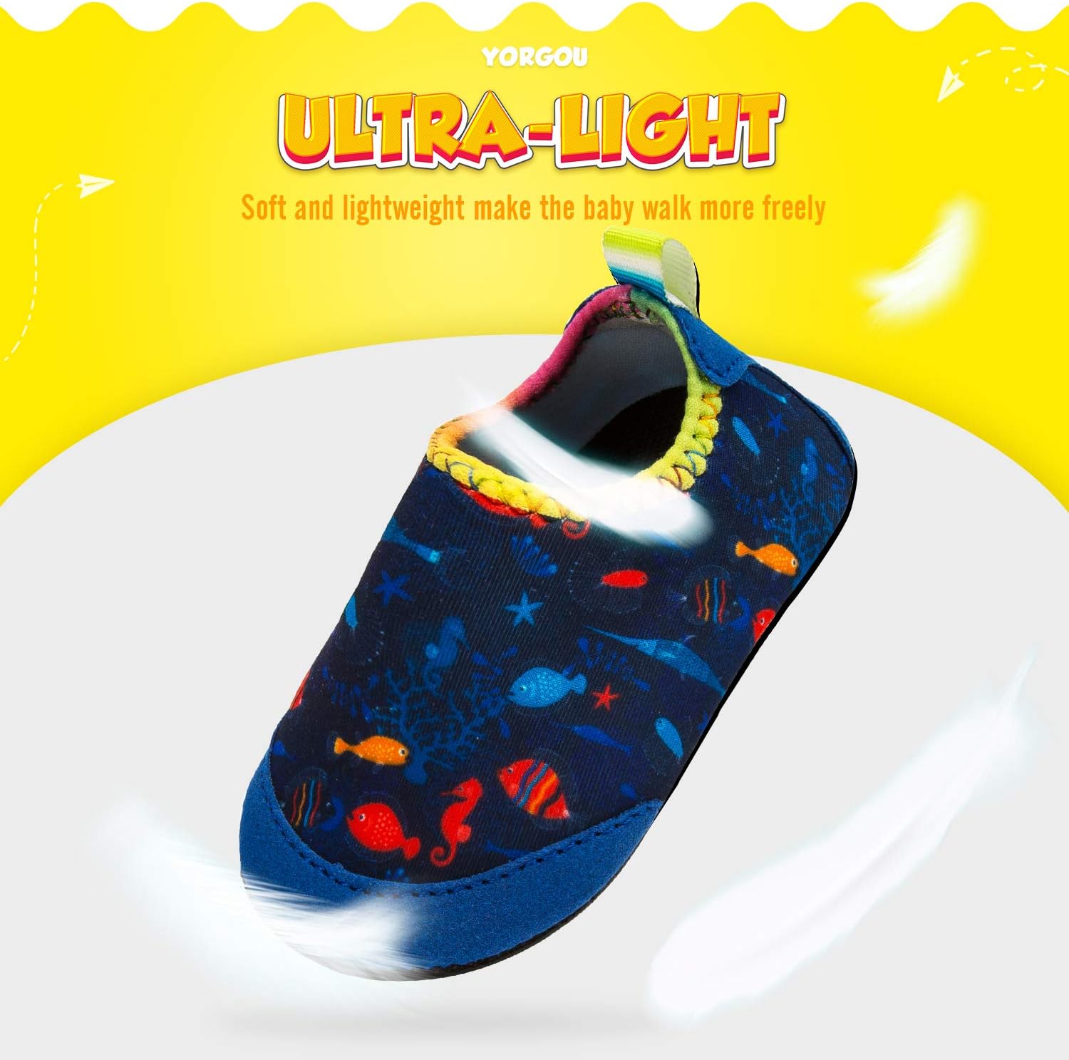Thumbnail 3 de Yorgou toddler water shoes for baby boys and girls – barefoot aqua socks style with non-slip sole