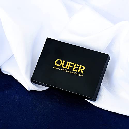 Detalle de OUFER 100er Set Tongue Rings 14G – 316L Edelstahl, bunte Acrylkugeln, zufällige Farben
