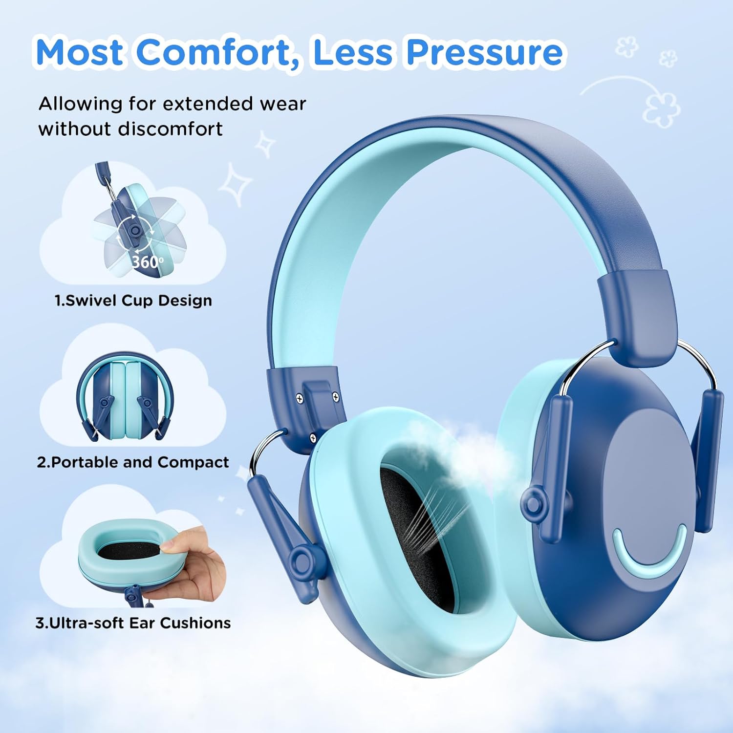 Thumbnail 3 de Link Dream Dream Ear Defenders for Children (Kids) – SNR 30dB noise cancelling headphones for ages 3–16, for autism & shooting