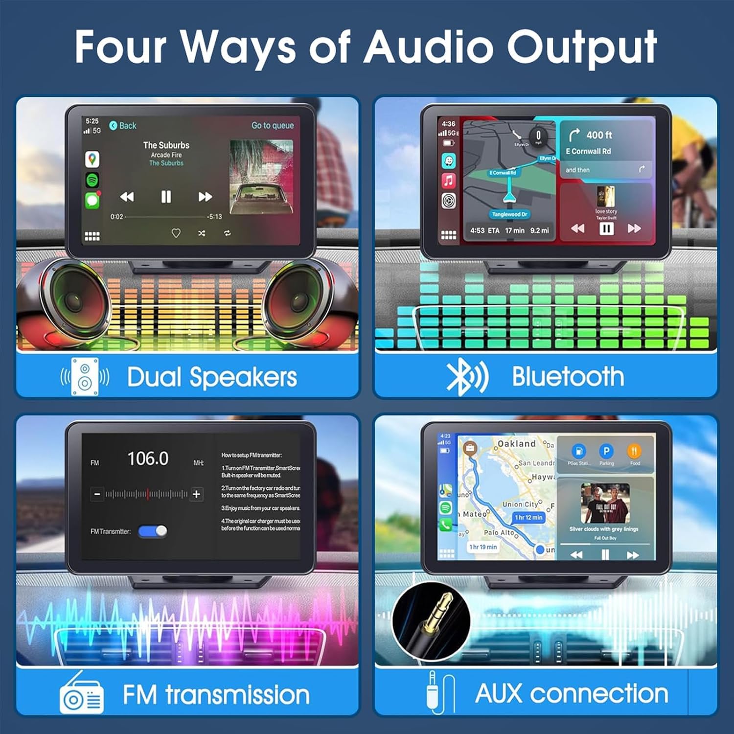 Thumbnail 3 de Carplay 7" Wireless Portable Screen