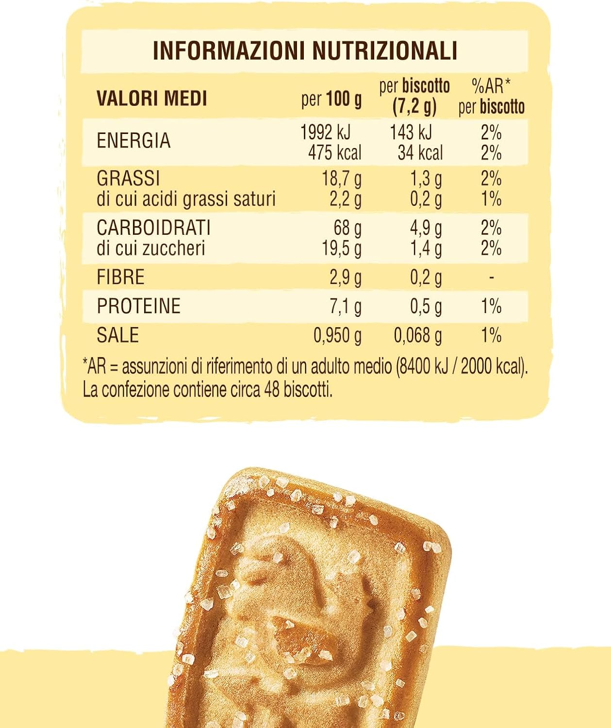 Detalle 2 de Mulino Bianco Biscotti Frollini Galletti – 12 Pack da 350 g con Latte Fresco 100% Italiano, senza olio di palma