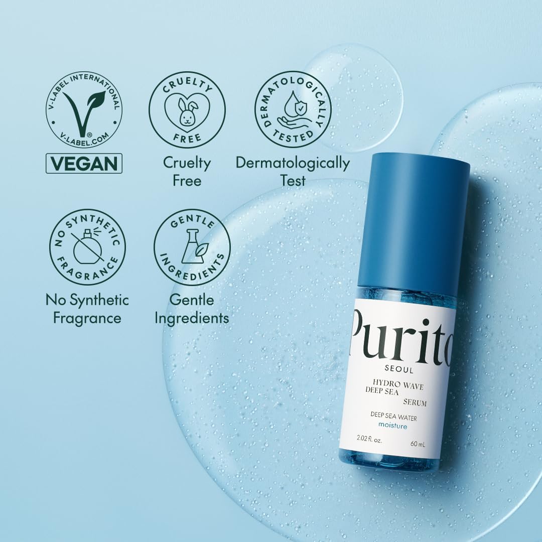 Detalle de PURITO Deep Sea Serum: siero idratante leggero per tutti i tipi di pelle, 60 ml