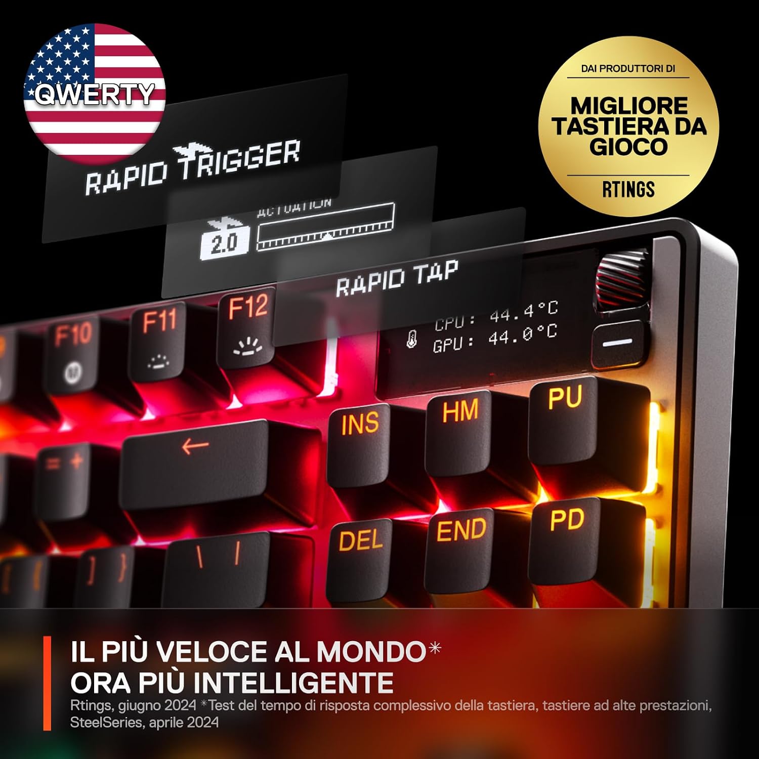 Detalle 2 de SteelSeries Apex Pro TKL Gen 3 tastiera meccanica ⌨