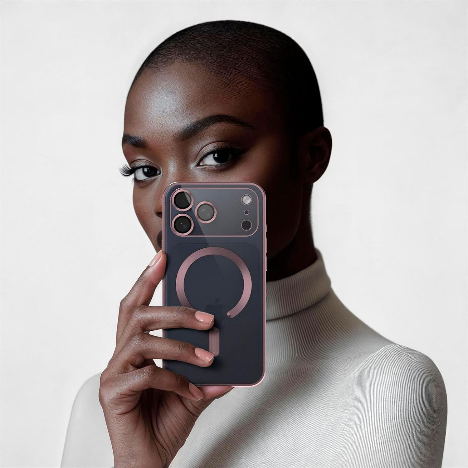 Thumbnail 3 de OneFlow Aura AU-4163655-ROSE hoesje voor iPhone 17 Pro, MagSafe en camerabescherming
