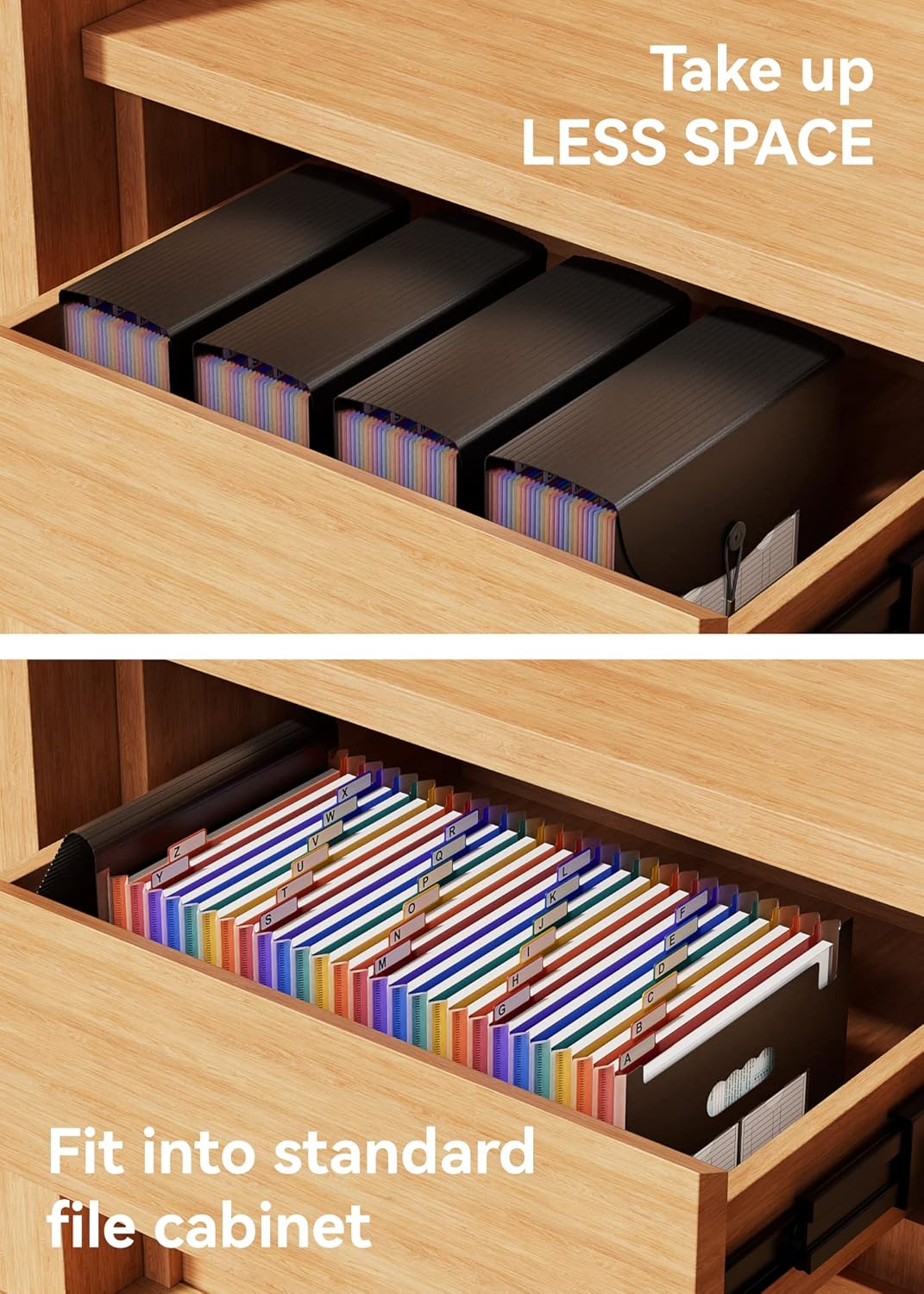 Thumbnail 4 de ABC life Expanding File Folder – 26-pocket A4 accordion document organiser for home, office and school