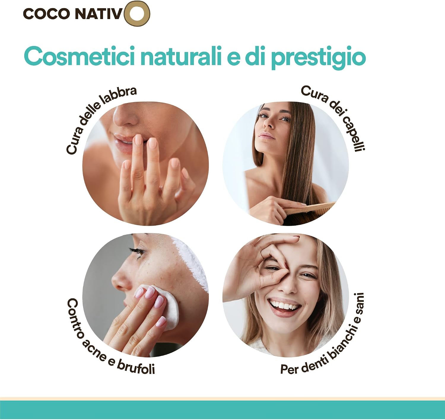 Detalle de Olio di Cocco Biologico Extra Vergine CocoNativo – 6x1000 ml, crudo e spremuto a freddo