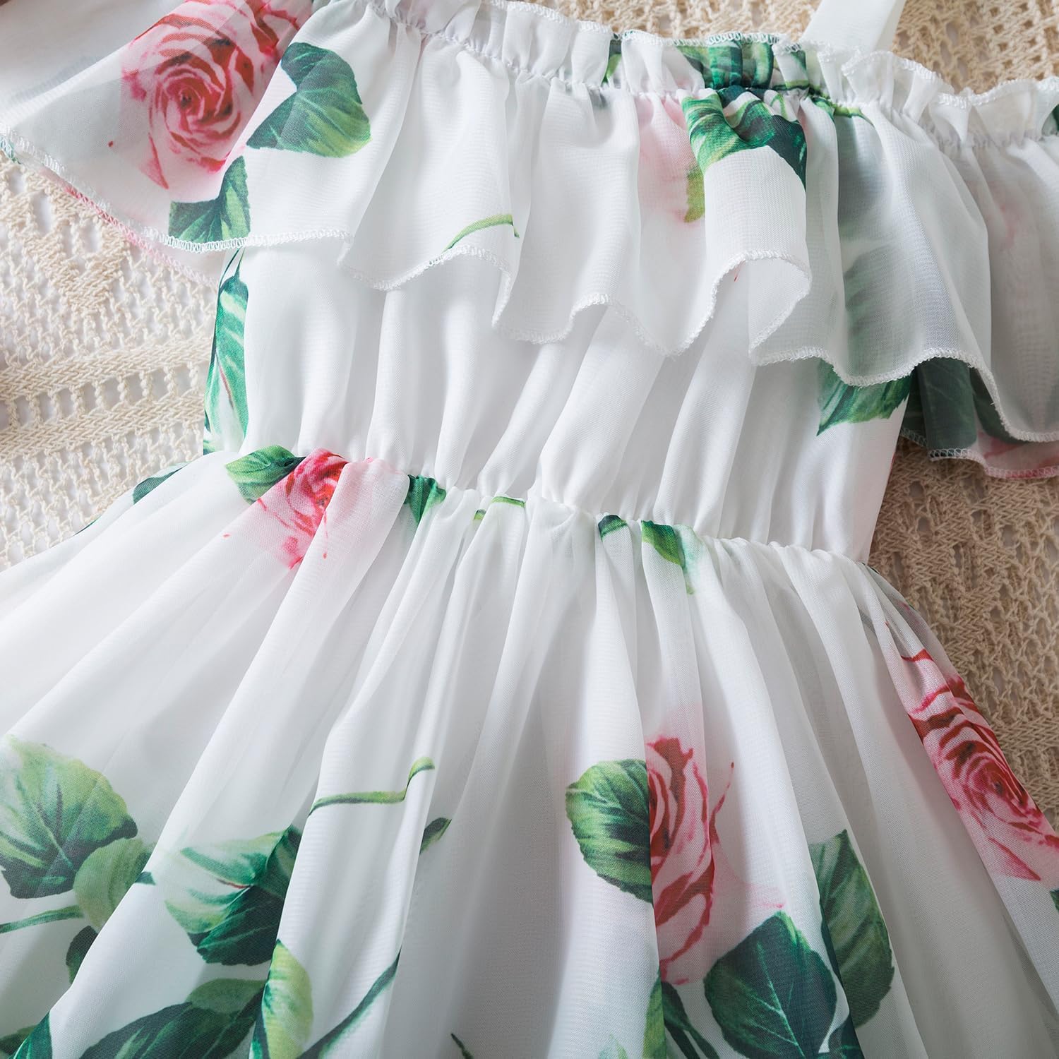Thumbnail 4 de NNJXD Little Girl Floral Dress: Casual Summer Princess Gown for 1–5 Years