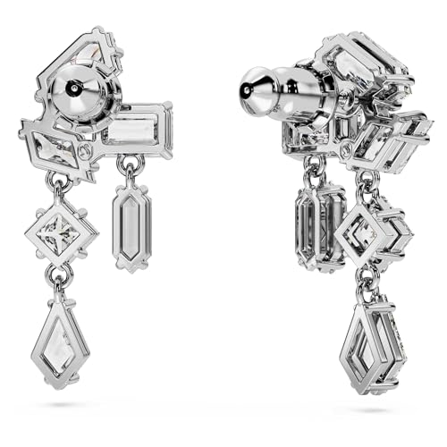 Thumbnail 3 de Swarovski Mesmera pendientes blancos, baño de rodio 💍