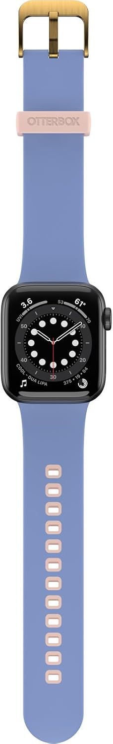 Detalle 2 de OtterBox All Day Watch Band for Apple Watch 40/41/42mm – Durable Soft Touch Silicone, Blue/Beige