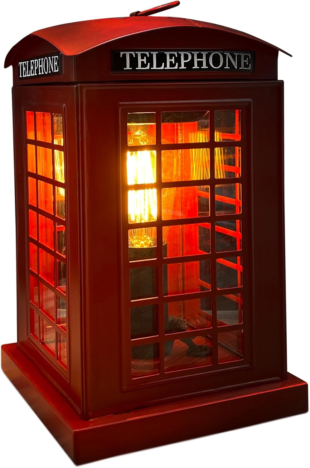 Electric Wax & Oil Melt Burner – Classic UK Telephone Box design (with light bulb) for wax medallions & fragrance oils