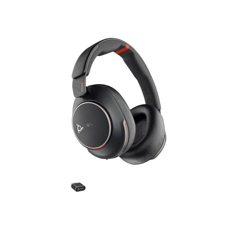 Detalle 2 de Auriculares HP Poly Voyager Surround 85 UC: Bluetooth 5.3, ANC y base de carga en negro