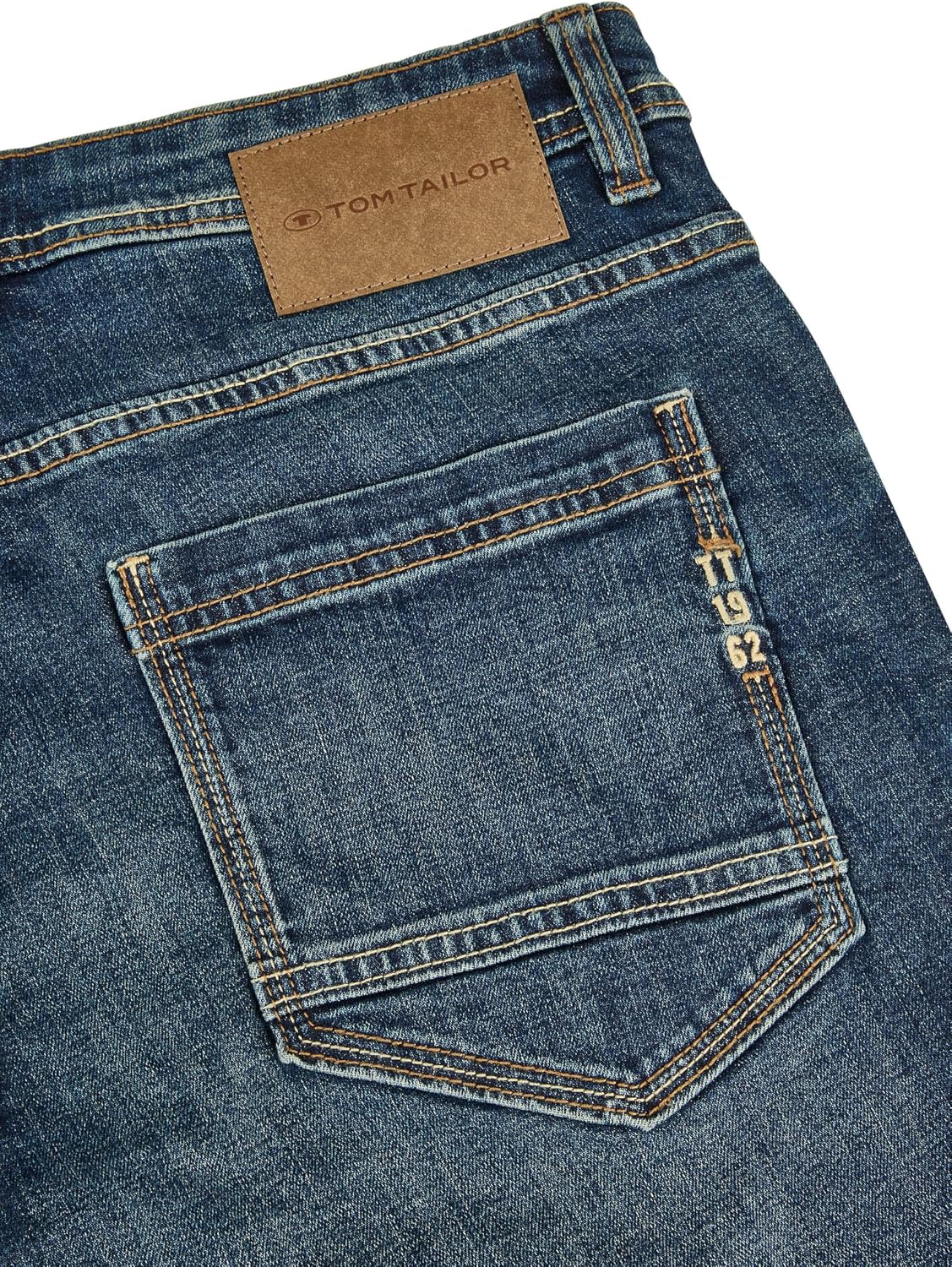 Detalle de TOM TAILOR Jeans Shorts Herren Stretch Josh – Regular Slim Fit, Denim, Kurz