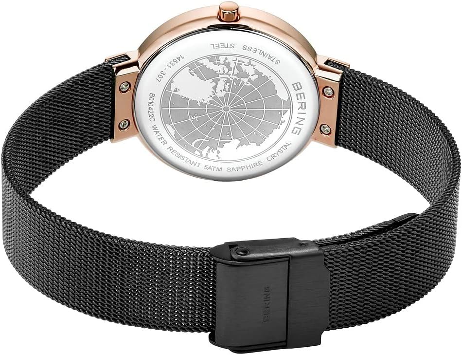Thumbnail 4 de BERING Damen Quarz Uhr – 31 mm, Saphirglas, Roségold IP, Milanaisearmband, 5 ATM