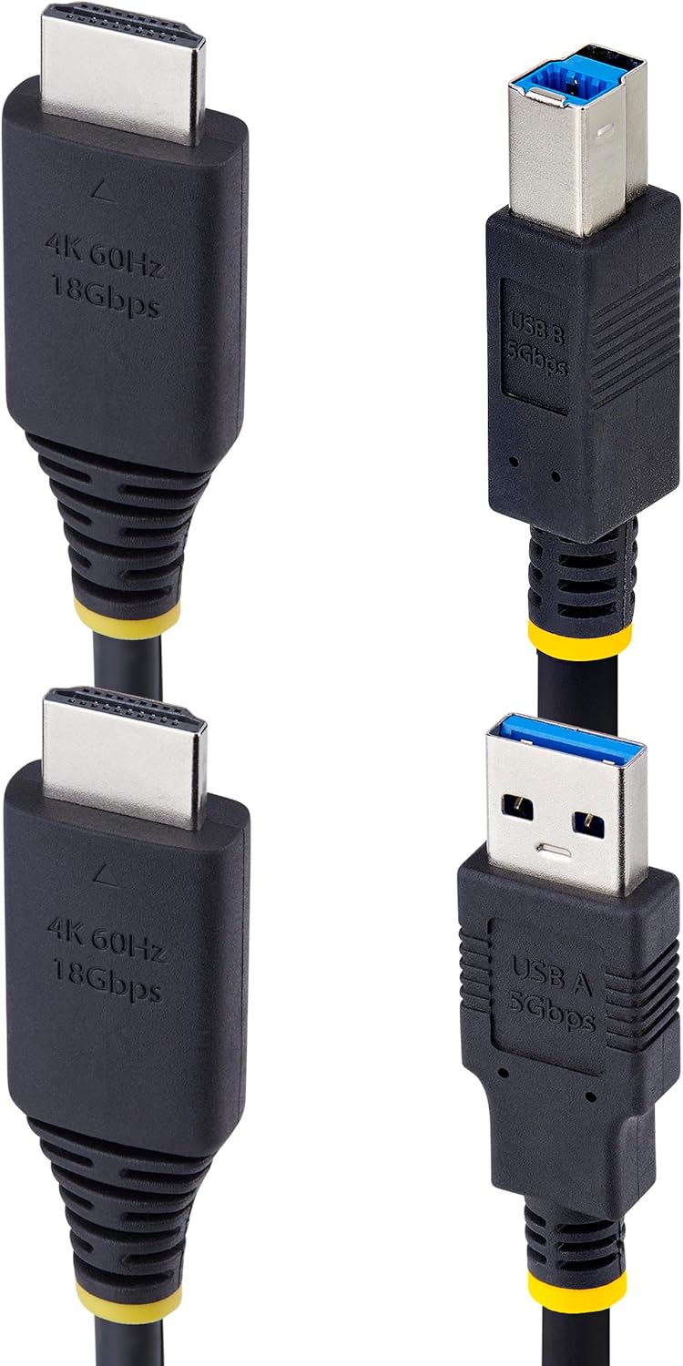 Thumbnail 1 de StarTech 10ft HDMI USB KVM Cable 4K 60Hz