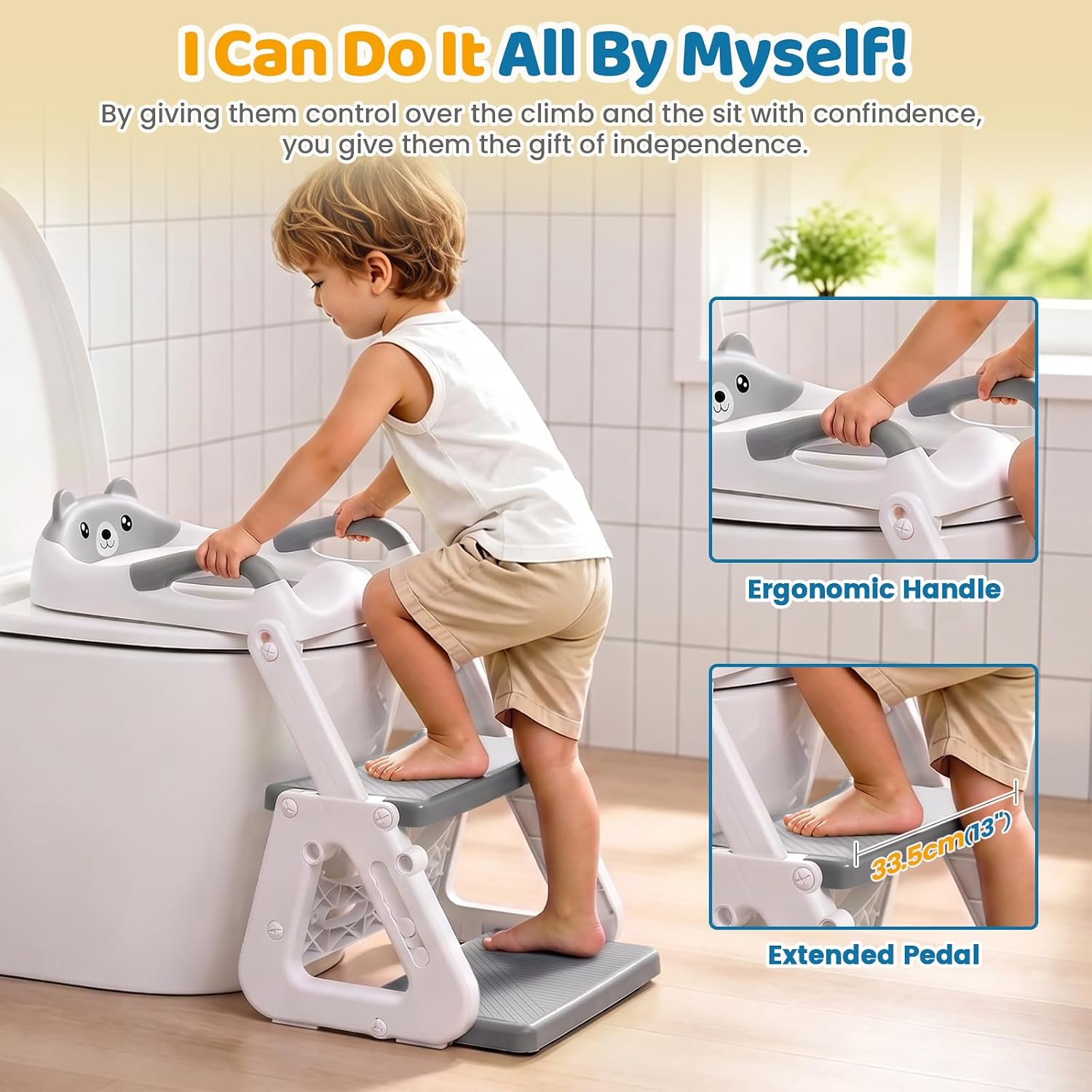 Detalle 2 de Orzbow Potty Training Toilet Seat 1-step 🚽