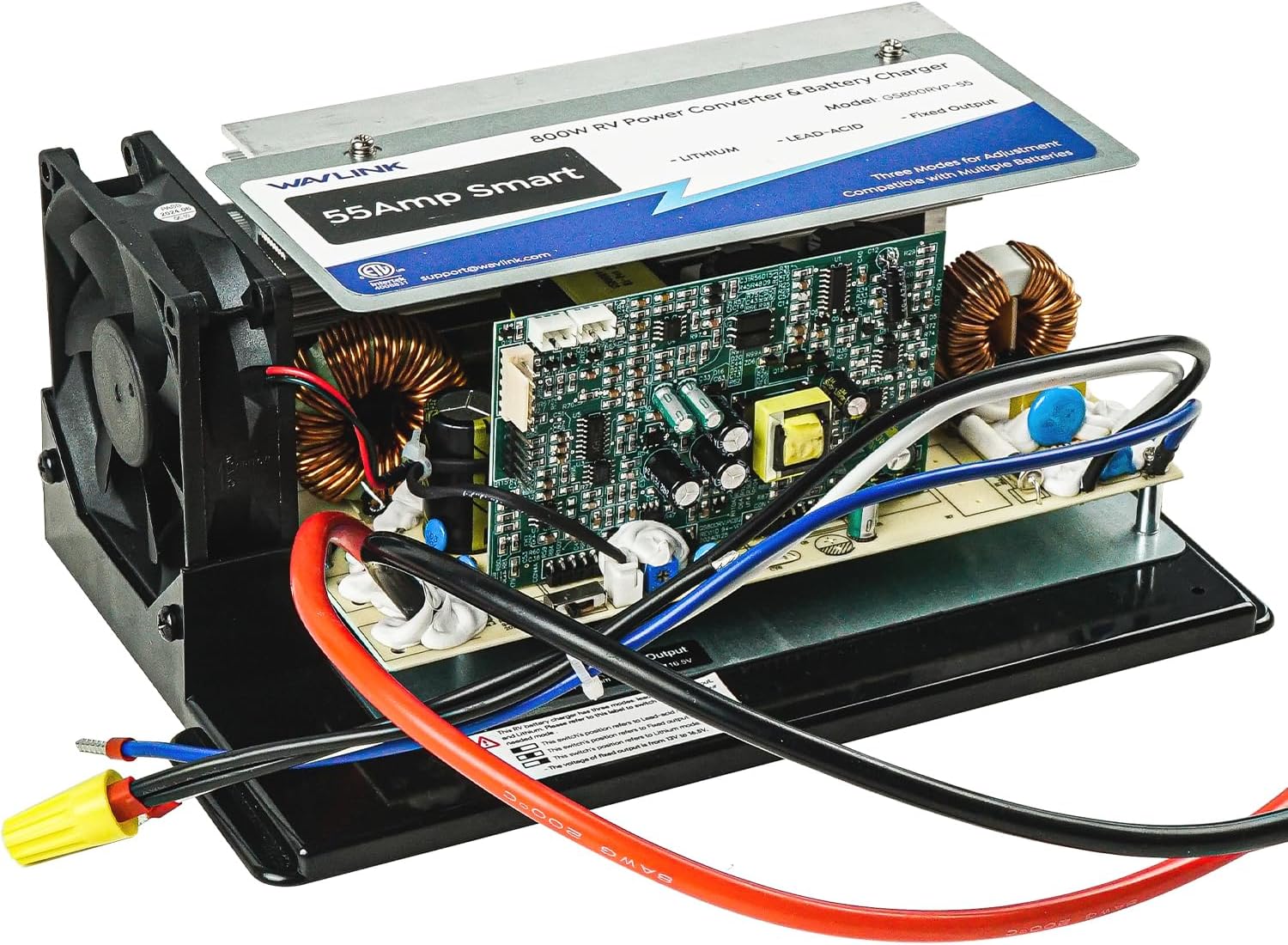 Detalle de WAVLINK 55 Amp RV Power Converter 55A