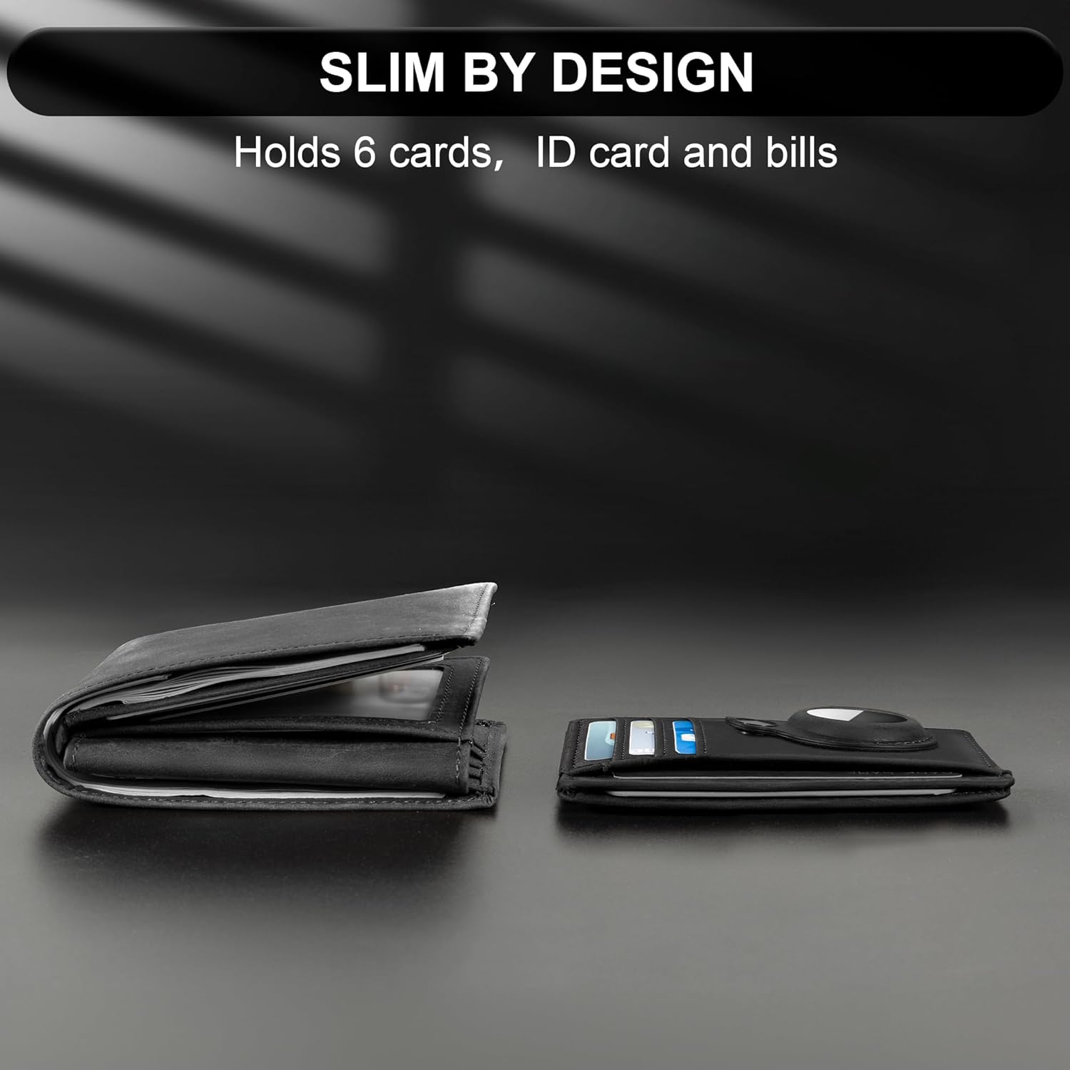 Thumbnail 5 de Hawanik Slim Minimalist AirTag Wallet with RFID