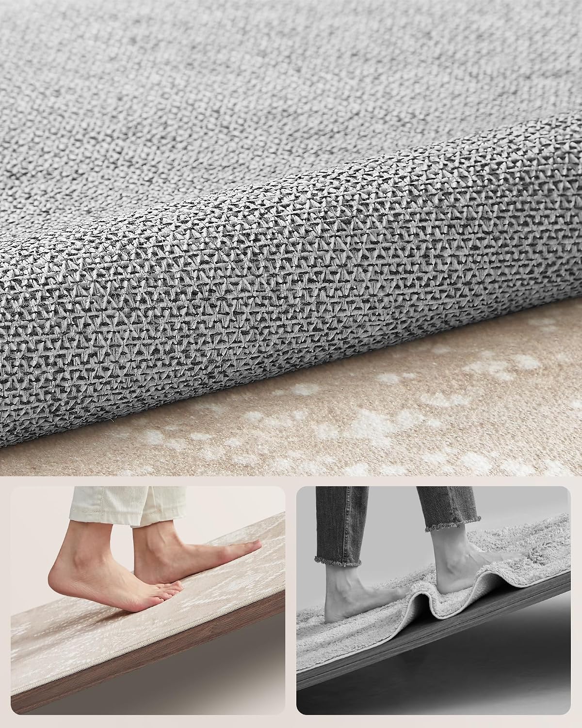 Detalle 2 de SONGMICS HOME VERINA TAR029K01 dywan boho 160 × 230 cm, antypoślizgowy i pralny