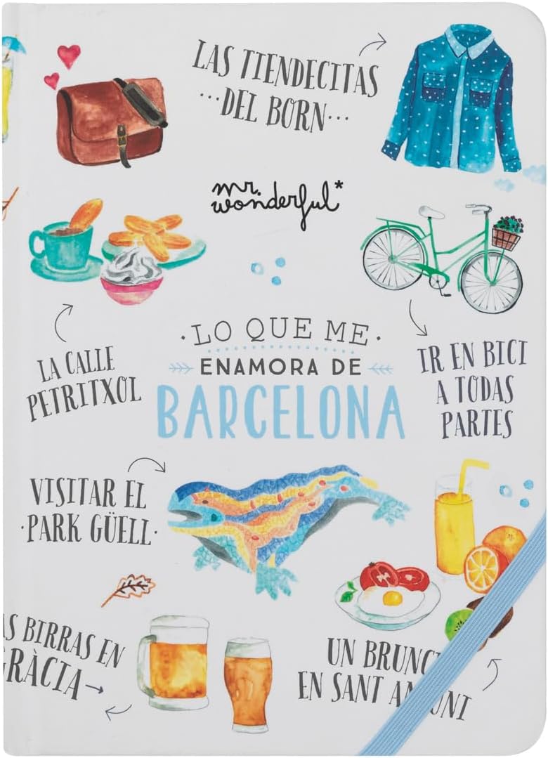 Detalle de Mr. Wonderful Libreta A5 Barcelona 160 páginas