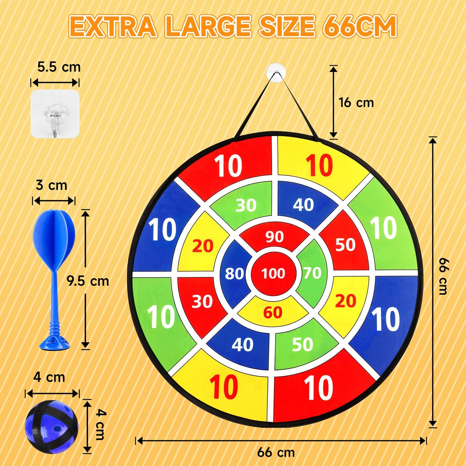 Thumbnail 4 de Dinosaur Theme 26-inch Dart Board for Kids