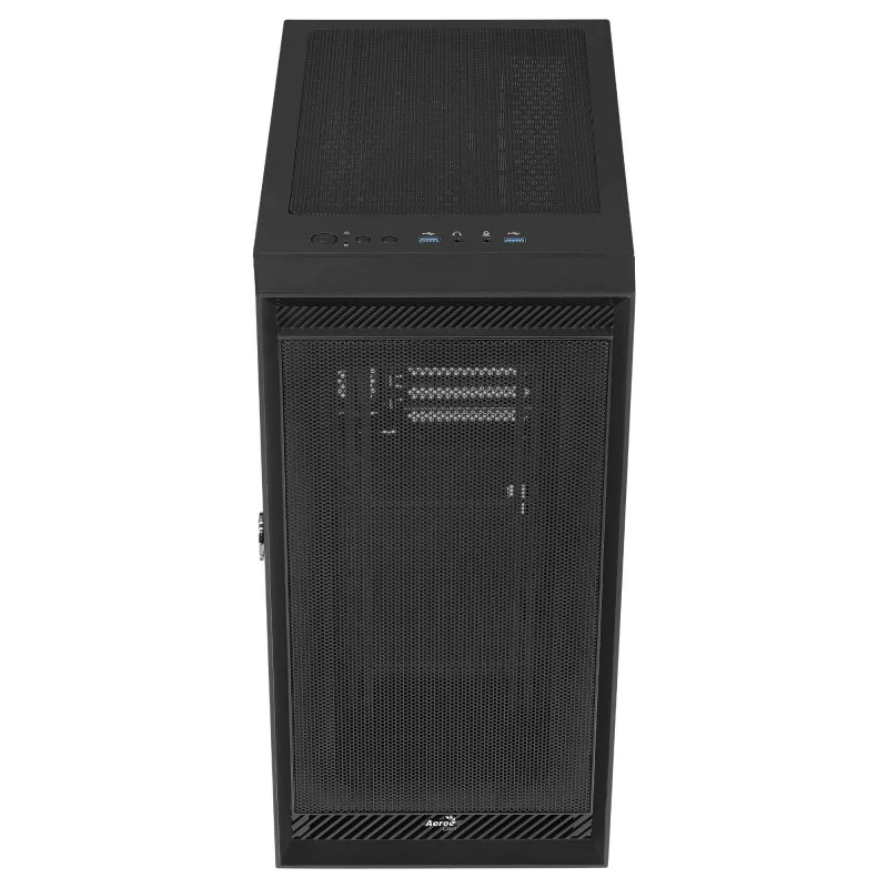 Detalle de Aerocool Graphite Cristal templado USB 3.0 Negro 🖥