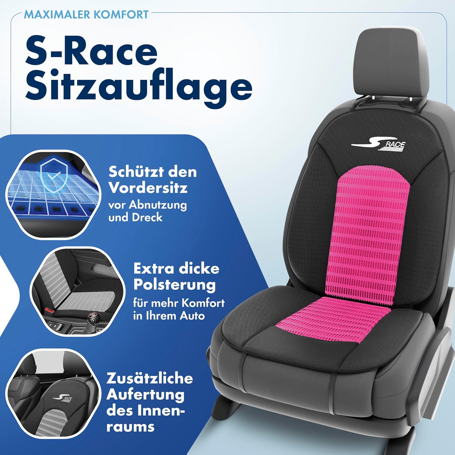 Thumbnail 1 de Walser CarComfort S-Race Housse siège 16 mm