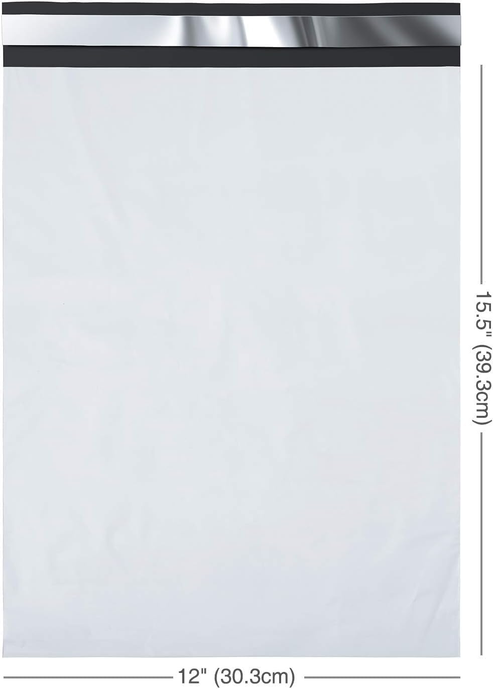 Thumbnail 6 de Switory Parcel Bags 12x16 Inch Waterproof Mailing Bags, Self-Seal Poly Nylon (100 Pack) – White