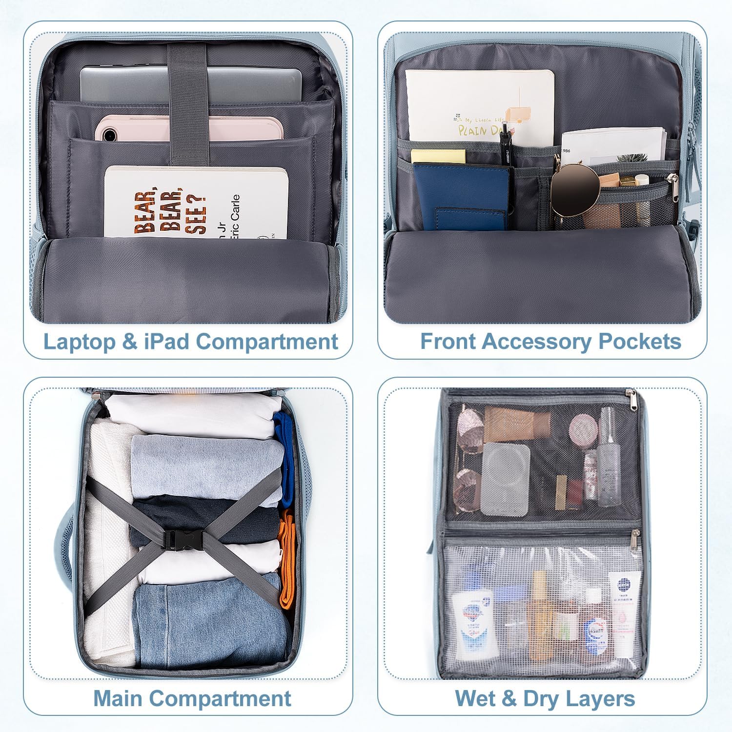 Thumbnail 6 de Sinaliy Travel Backpack 16-inch Laptop Pocket