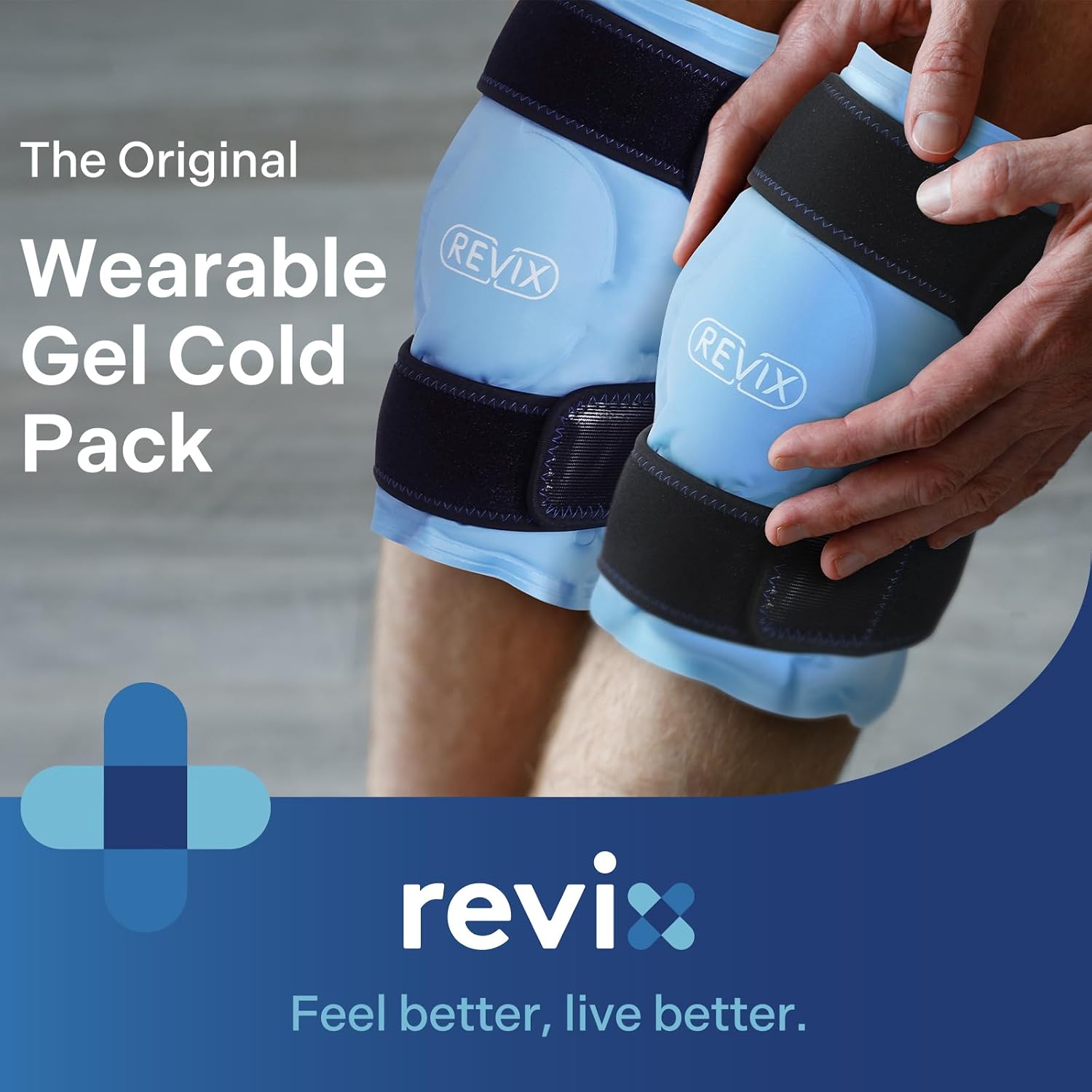 Thumbnail 1 de REVIX REX162pack2 Reusable Knee Ice Wraps with Plush Cover and Cold Compression