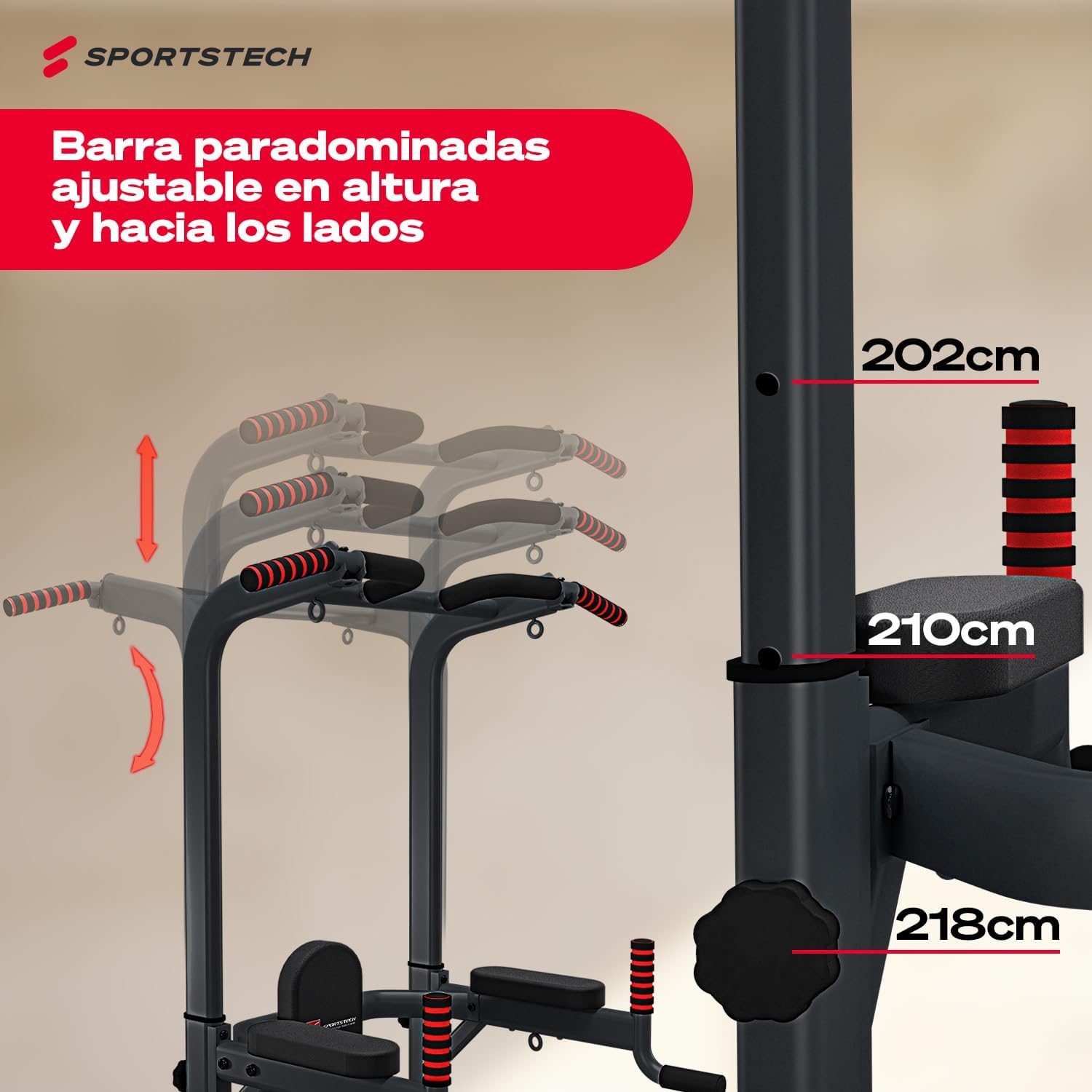 Thumbnail 4 de Sportstech Power Tower PT300 Torre de musculación 7in1