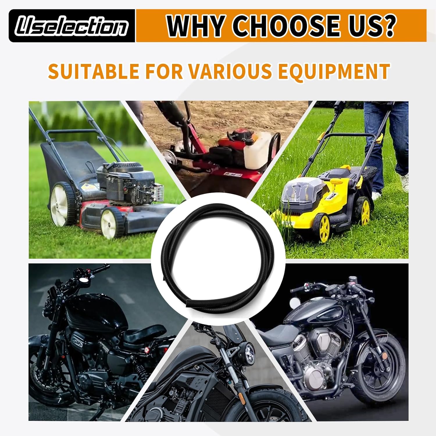 Thumbnail 6 de 10FT Fuel Hose 3/8" ID NBR Rubber