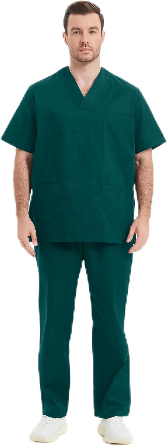 Detalle de MISEMIYA uniforme sanitario unisex BZ-817-8312 en amarillo (talla XL)