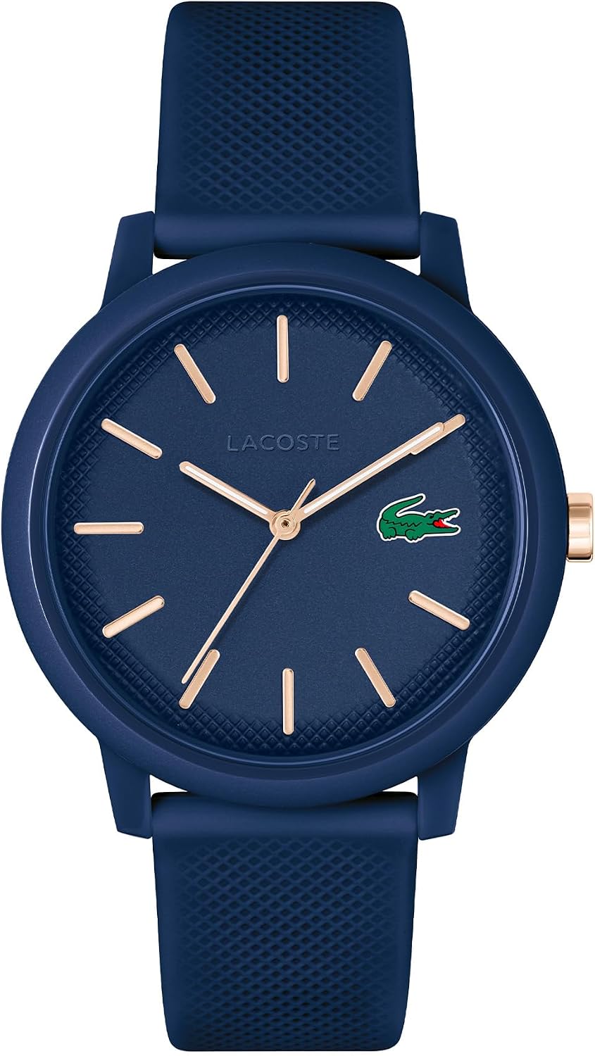 Detalle 2 de Reloj Lacoste Analógico de Cuarzo para Mujer – Colección LACOSTE.12.12, Correa Blanca de Silicona, 38 mm