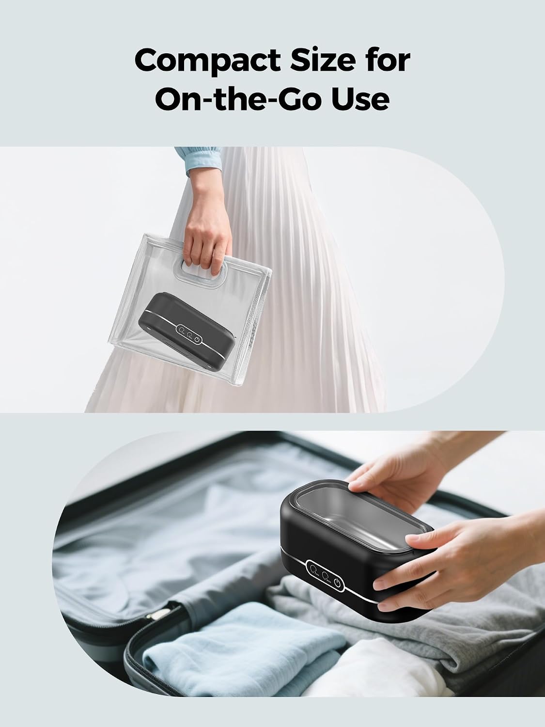 Thumbnail 6 de Miorcols M9B106 Ultrasonic Cleaner, 48 kHz, 12 oz Tank, 2 Cleaning Modes