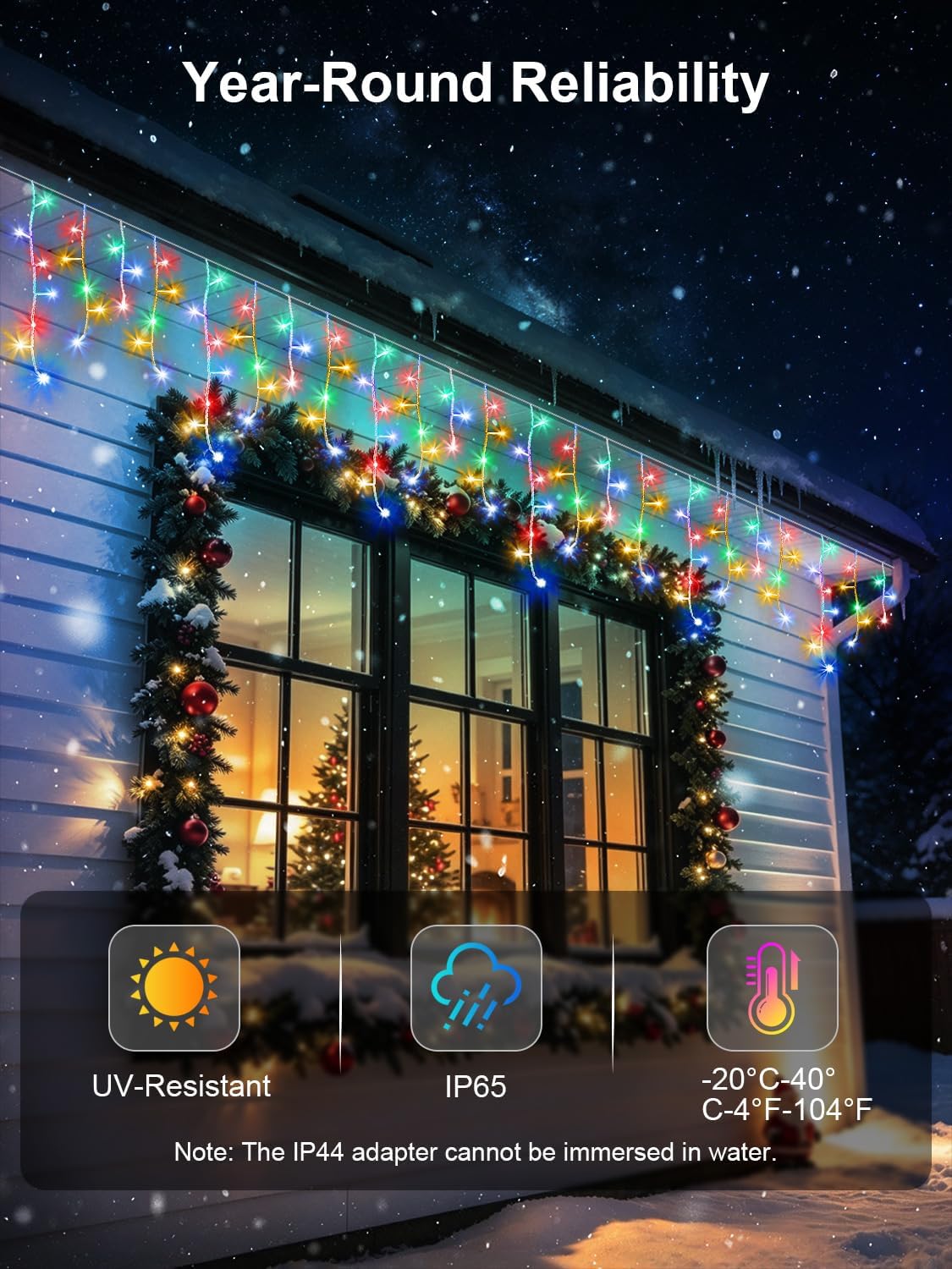 Detalle de Icicle String Lights 50 ft