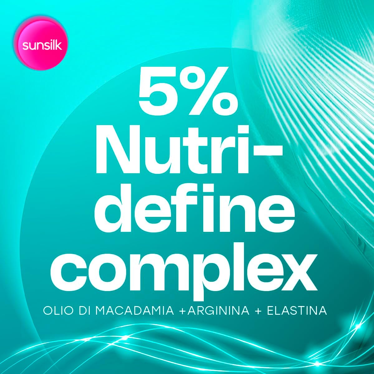 Detalle de Sunsilk Onde Meravigliose: Balsamo Idratante per Capelli Mossi con Nutri-Define Complex (200 ml)