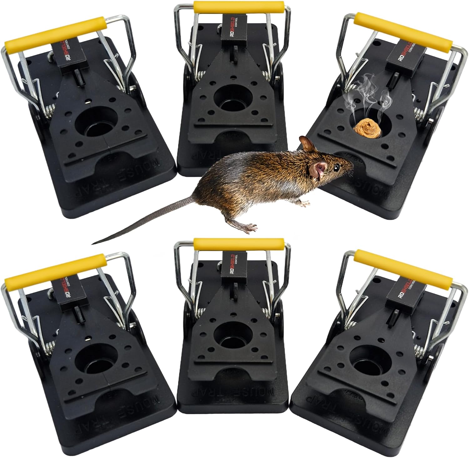 ROSHIELD 6 x Mouse Trap: Heavy Duty Reusable Trap 6 🤏
