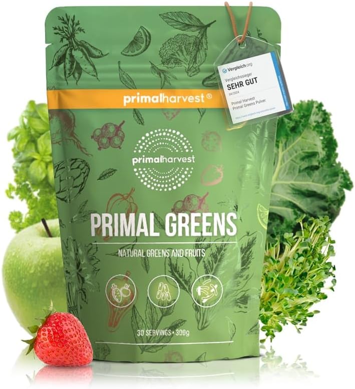 Thumbnail 5 de Primal Harvest Super Greens Pulver 30 Portionen 🥤