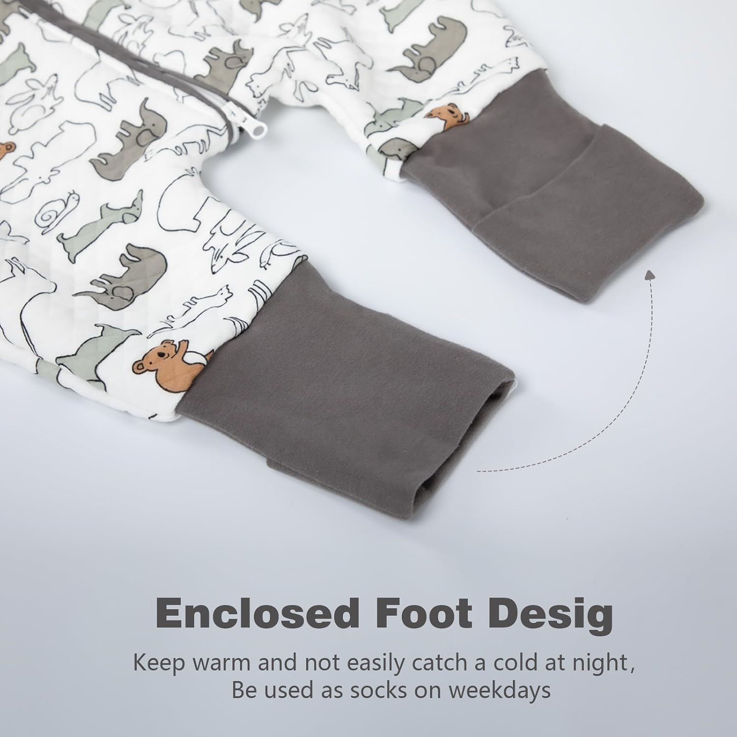 Thumbnail 6 de MIKAFEN Baby Sleeping Bag with Feet 2.0 Tog 18–36 months