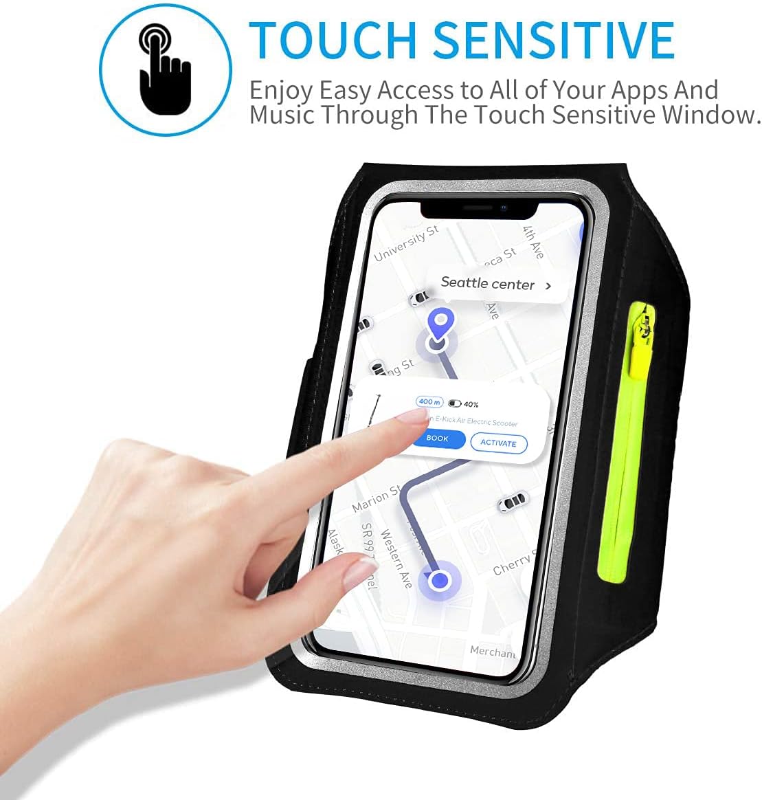 Detalle de HAISSKY Running Armband for Phones up to 6.9 Inches