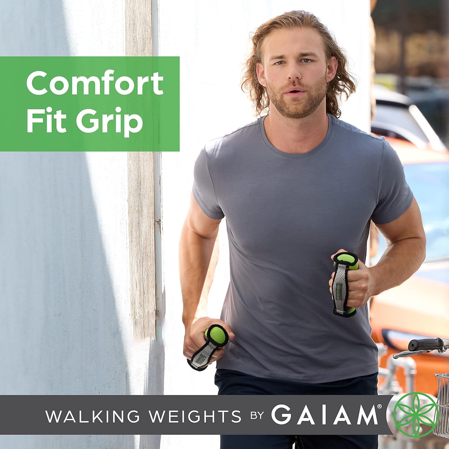 Thumbnail 3 de Gaiam Soft Dumbbell Walking Hand Weights with Strap