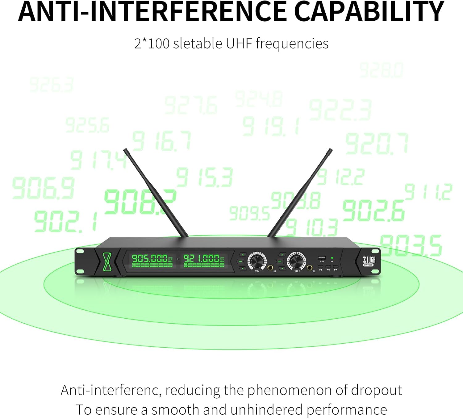 Thumbnail 6 de XTUGA RW2090-900 Wireless In-Ear Monitor System, UHF, Mono Dual Channel