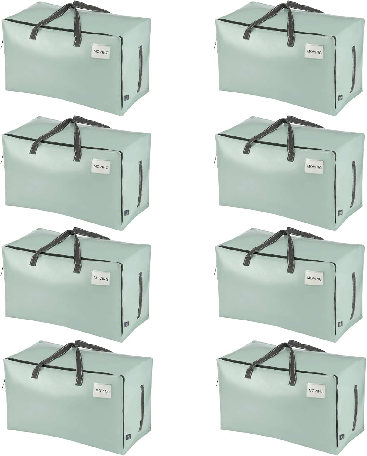Detalle de VENO 8 Pack Heavy-Duty Oversize Large Storage Bag Organiser (Water-Resistant, Light Green) – 8 Pack