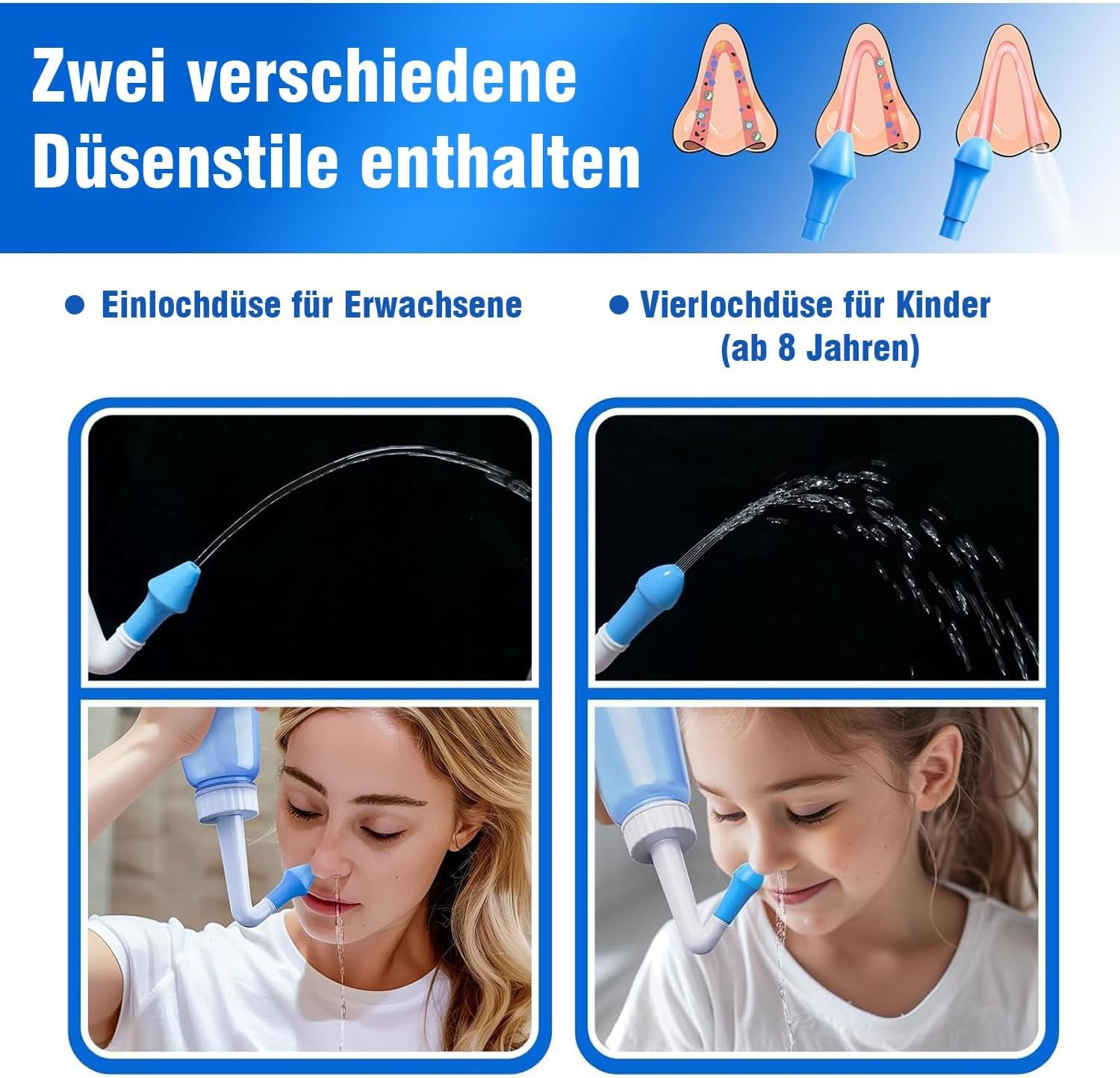 Detalle 2 de CYOUH Nasendusche Set 300 ml 🌊